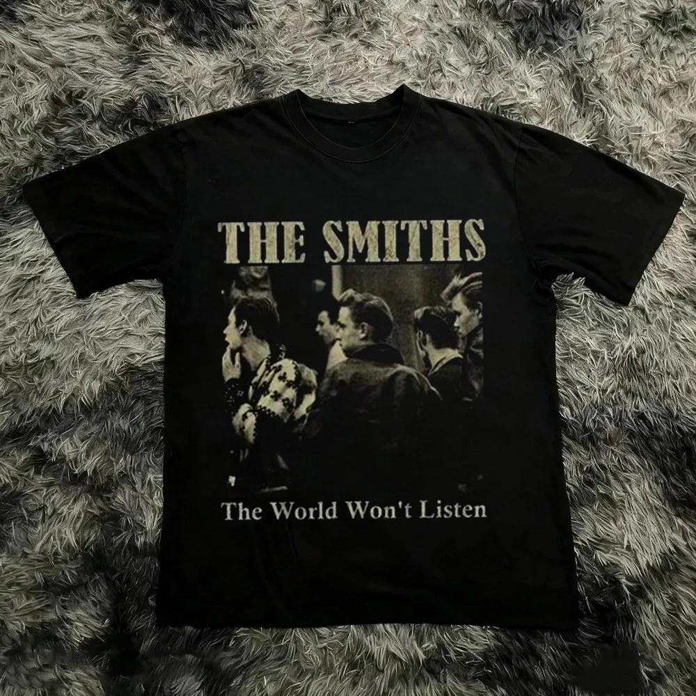 Retro The Queen Is Dead Graphic The Smiths Short Sleeve TShirt Unisex Unisex Cotton Casual Round Neck Top For Spring Summer Outfits