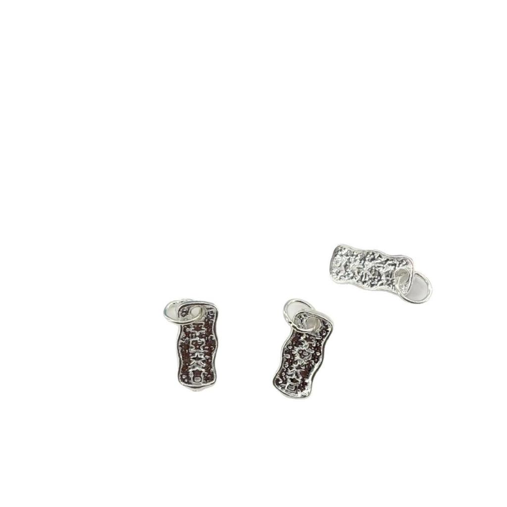 Sterling Silver 999 Bamboo Peace Pendant DIY Necklace/Bracelet Chinese Style Handmade Accessory