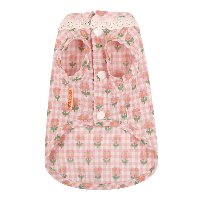 

Летний тонкий жилет для кошек против выпадения шерсти синего цвета - Милая одежда для котят Extra Small розовый