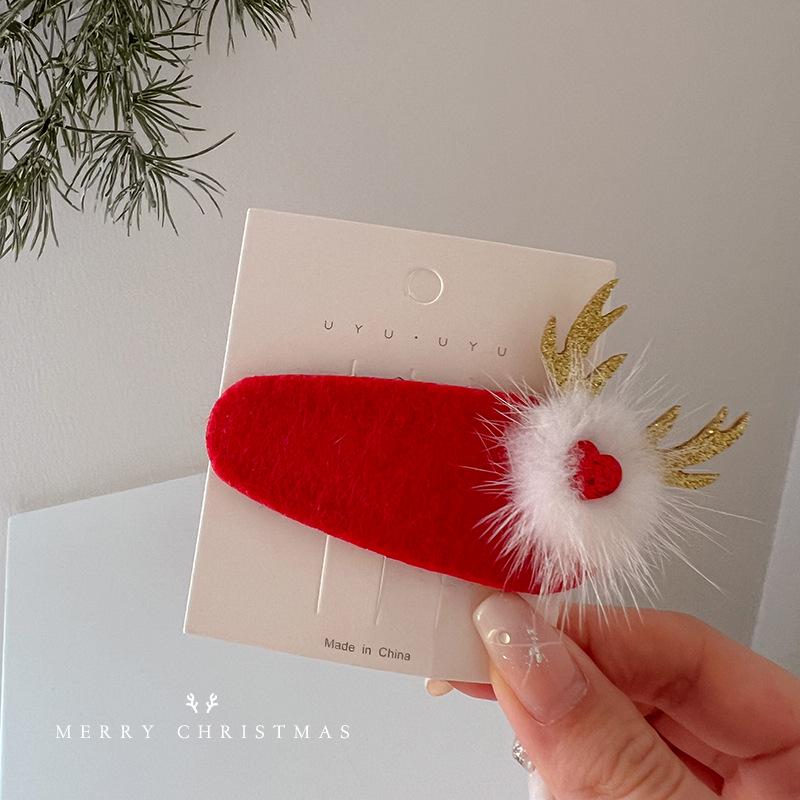 Women's Christmas Headband Plush Hat Hair Accessories for Photos