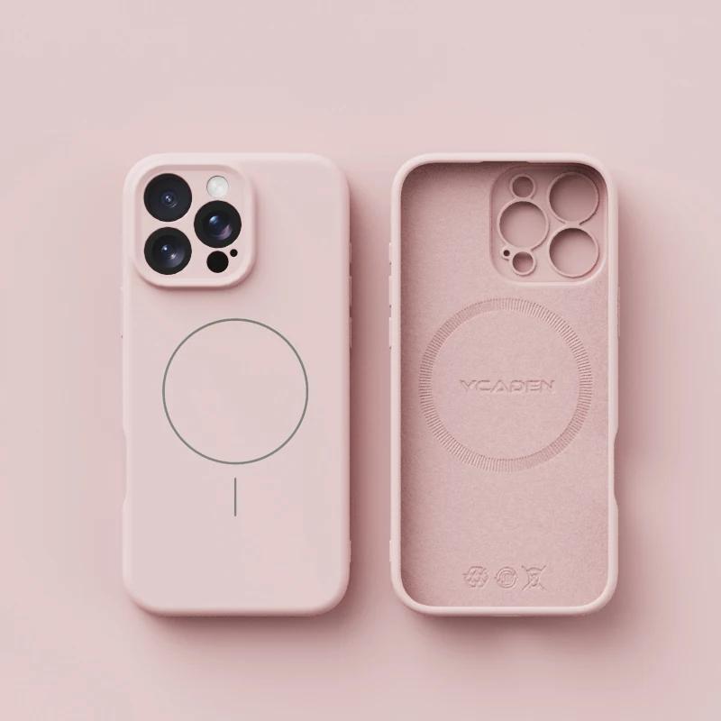 Original Liquid Soft Silicone For Magsafe Wireless Charge Magnetic Case For iPhone 16 Plus 15 14 13 12 Pro Max 11 Cover