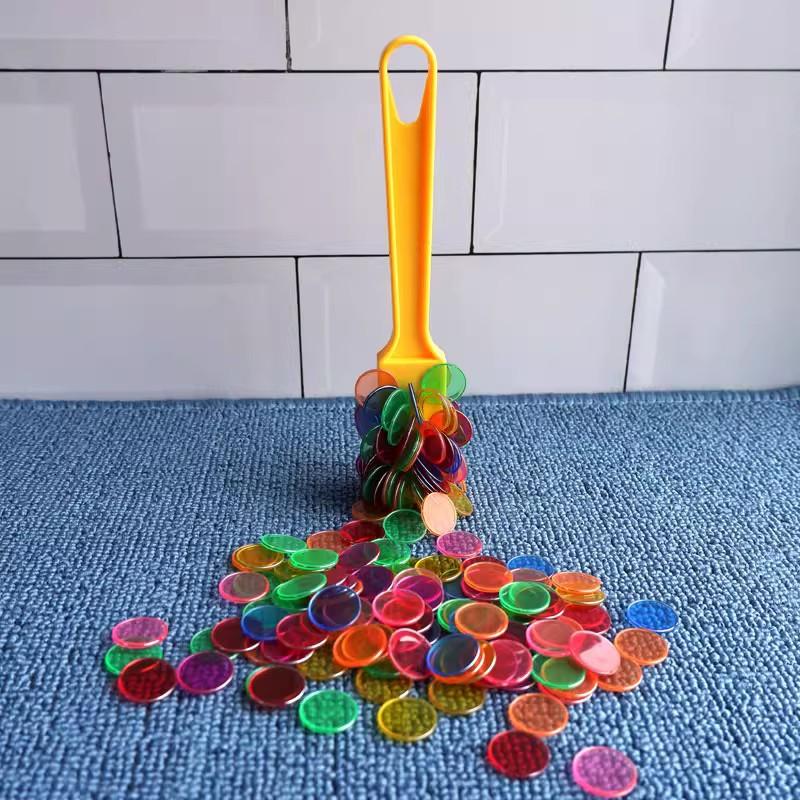 Magnetic Stick Plastic Color Magnetic Circular Sheets Kids Physics Science Magnetic Experiment Montessori Educational Games Toys