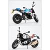 1/9 BMW R NINE T Alloy Cruise Sports Motorcycle Model Diecast Metal Toy Classic Street Racing Motorcycle Model Sound Light Kids Gift