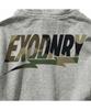 Extraordinary Camo Fill Logo Zip-Up Hoodie Melange Gray