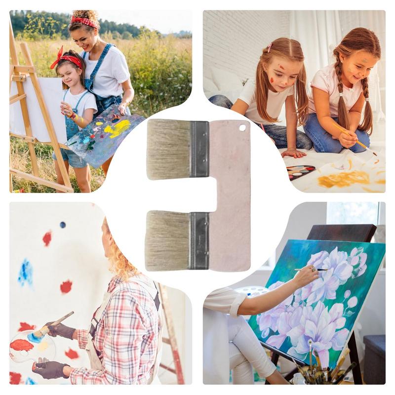 Brushes for Acrylic Painting Double Paint Brush 3-inch Double Brush Wall Brush Painting Tool Texture Brush for Art Craft