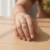 Gold-plated Oil Dripping Ring Colorful Colorful Ring Geometric Pattern Ring  Wedding Gifts