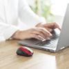 Sanwa Supply Silent Bluetooth Blue LED Mouse MA-BBS311RN (Red)