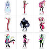 16CM Anime Cosplay Acrylic Stand Ornaments Lucifer Morningstar 3 Vees Vaggie Figure Stand Halloween Gifts