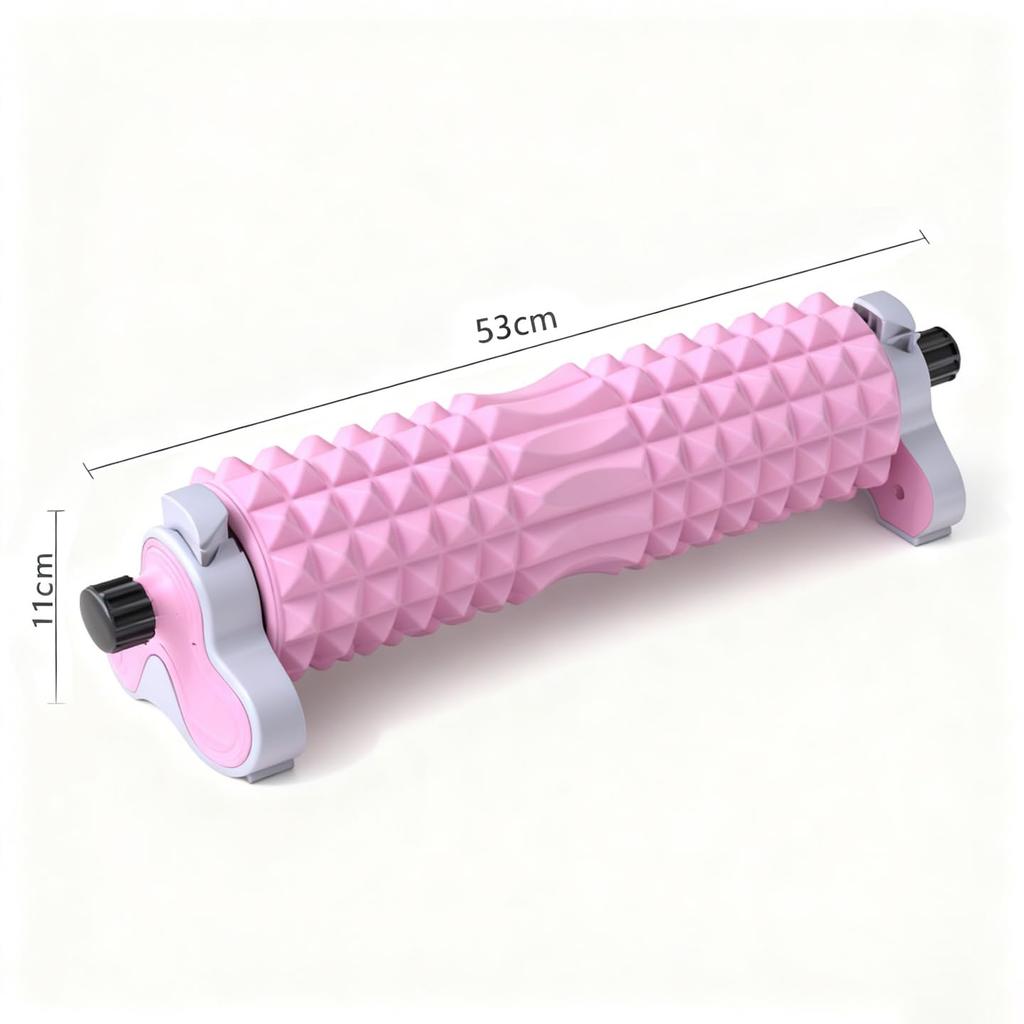 Pink Foam Roller, Adjustable Height Yoga Pole, EVA Fascia Roller, Muscle Relaxer