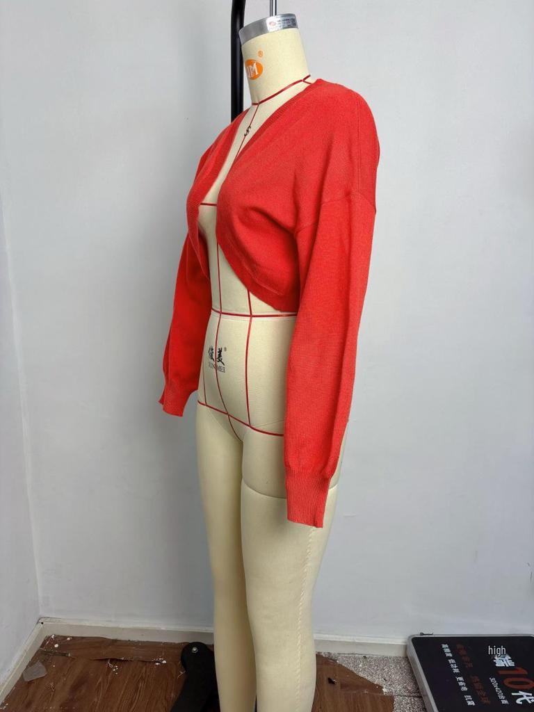European Style Women's Open Front Knit Cardigan Shawl