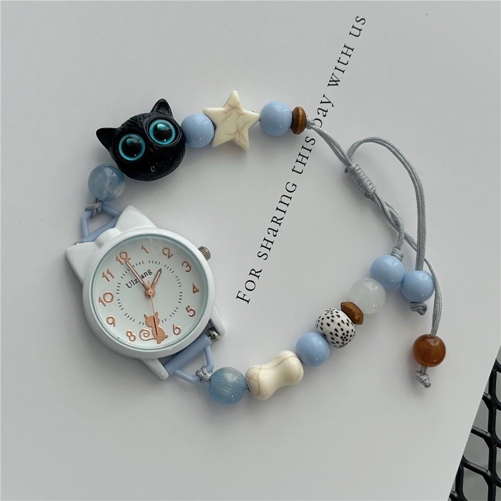 Verstellbares Armbanduhr Perlenarmbanduhren Neue Quarzuhr Damen Mädchen