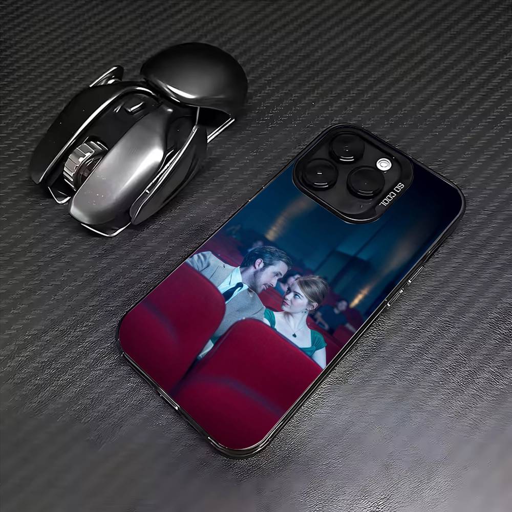 La-La Film L-Land Colorful Silver Back Phone Case For IPhone 17 16 15 14 13 12 11 Plus Pro Max Plus