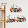 Cute Tooth Wall Decals Cartoon Smiling Teeth Decals, Dental Tools Self-Adhesive Stickers, Funny Easy Peel Stick Art for Kids Bedroom Clinic