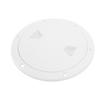 Boat Hatch Deck Plate 6.5 Inch Nylon Anti Slip Round Boat Detachable Inspection Deck Hatch Cover for Marine Yacht White