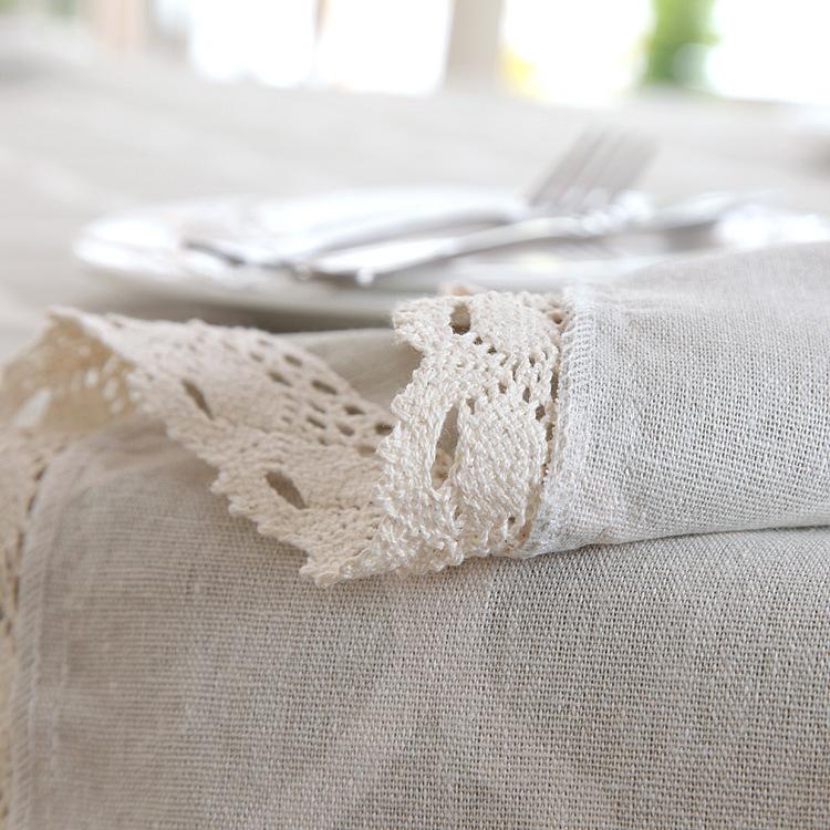 Polyester Cotton Modern Minimalist Geometric Rhombus Gray Lace Tablecloth Coffee Table Tablecloth Table Cloth