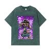 T-shirts Lavés 275 GSM 100% Coton Pièce Unique V32 Impression Zoro Kaido Unisexe T-shirt Lourd en Coton