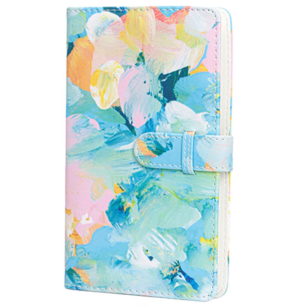 Compact 96 Pocket Photo Album Artistic Pattern Ticket Card Collection for Photography Enthusiasts and Memory Keepers