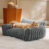 Kennel cat nest universal in all seasons removable and washable grid wavy warm cat sofa pet cat bed