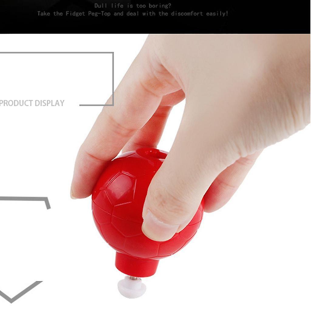 Fidget Peg-Top Spinning Top Hand Gryo Desk Finger Spinners Toy Red