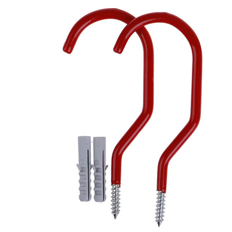 2pcs Bike Hanger Brackets Wall Mounted Easy To Install Bicycle Storage Hooks Bicycle Accessories