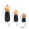 5/6/8 Inch Manual Pepper Grinder Wooden Salt Spice Grinder Adjustable Household Ceramic Core Wood Spice Grinder Kitchen Tools