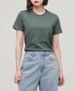 Woman [Cooltandard] Women'S Basic Crew Neck T-Shirt [Dusty Green]