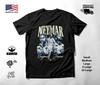 Neymar Santos Tek Renkli Portre Üçlü Futbol Tişörtü Siyah Unisex S-2XL