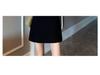 Women's Summer 2024 High Waist Black Slimming A-line Midi Skirt