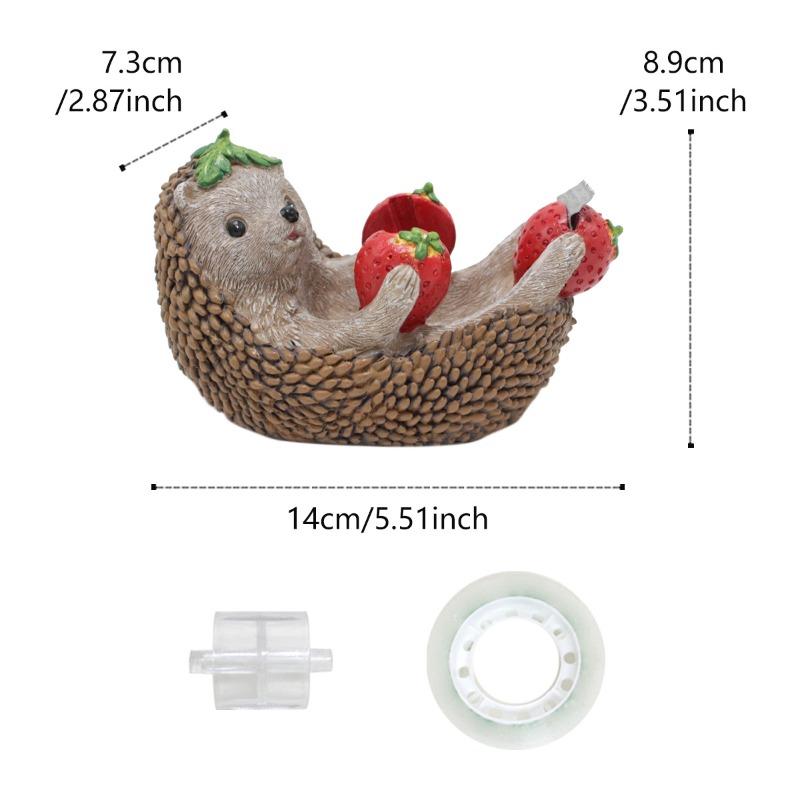 Cross-border New Product: Hedgehog Tape Cutter, Roll Frame, Home Living Room, Office, Cute Animal Tape Base Decoration Hedgehog tape seat