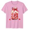 Hearts In Jar Valentines Day Unisexs TShirt Unisexs Tee Graphic Unisex Top