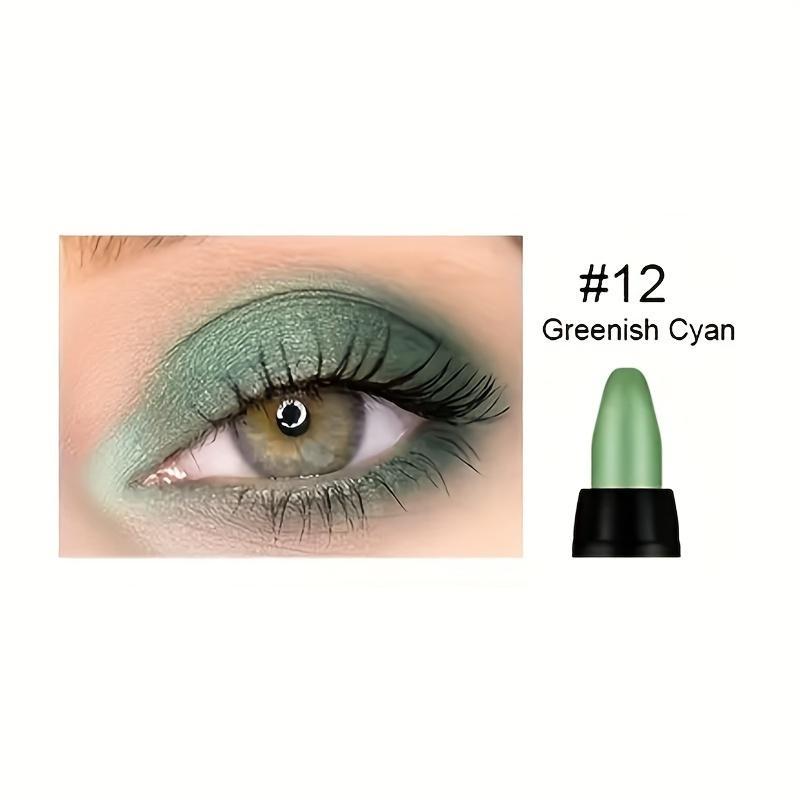 Multi-Color Glitter Eyeshadow Stick Pearl Highlighter Matte Waterproof Glitter Stick Eyeshadow Pen  8pcs