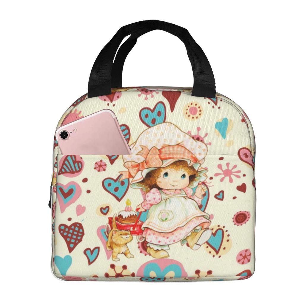 Cute S-Sarahs K-Kays Thermal Insulated Lunch Bags Cartoon Resuable Lunch Tote for School Office Outdoor Multifunction Food Box