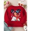 kids Crewneck Sweatshirt, Comfort Long Sleeve Pullover Versatile Spring Autumn Casual Top