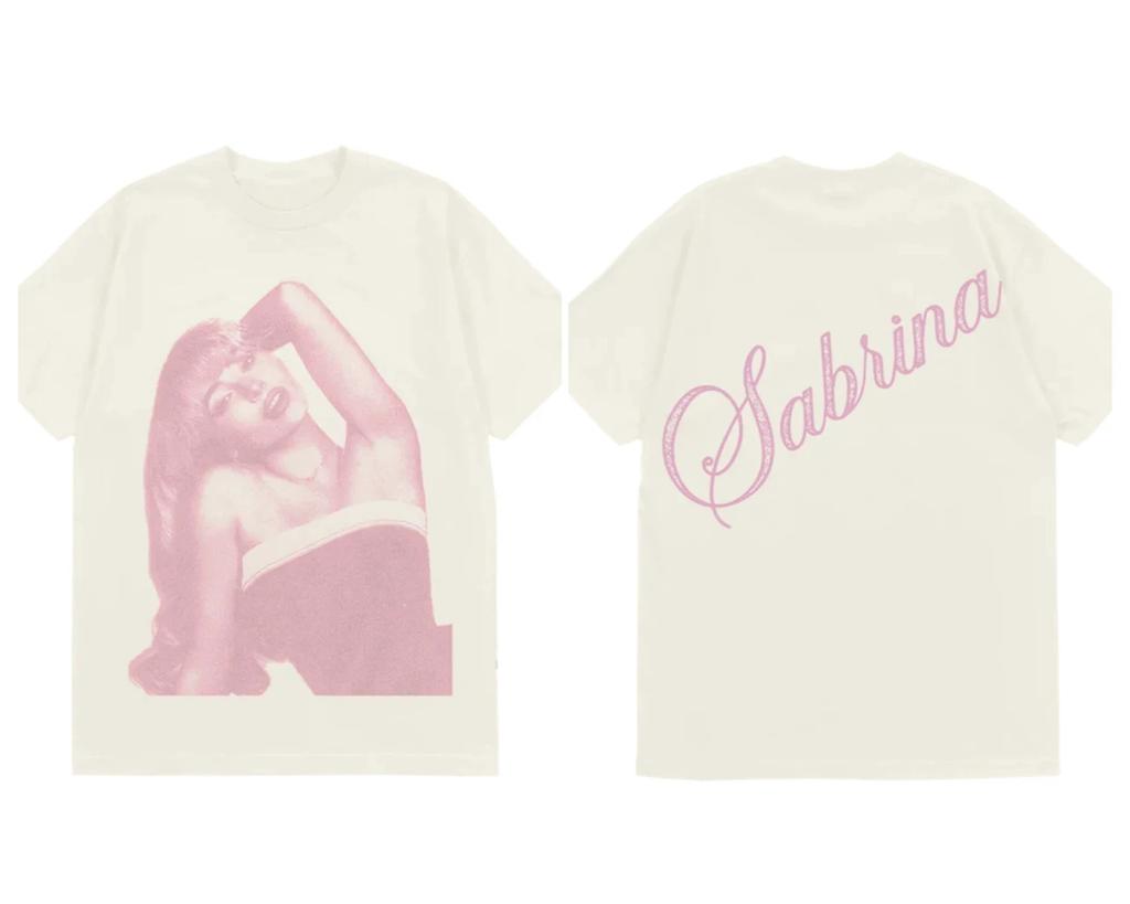 2026 Unisex Best Friend Foto T-Shirt Sabrina Carpenter Sexy Süßes Oberteil Fan Geschenk Lässig Locker Mode Kurzärmlig Streetwear Unisex