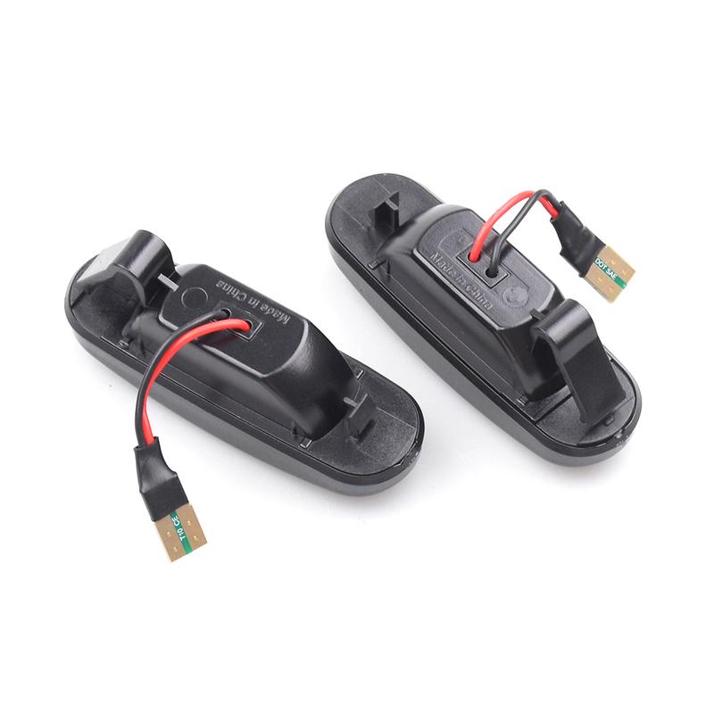 2Pcs Dynamic LED Turn Signal Side Marker Light Repeater Lamp For Fiat Panda MK2 MK3 Grande Punto Abarth Doblo Fiorino Linea Idea
