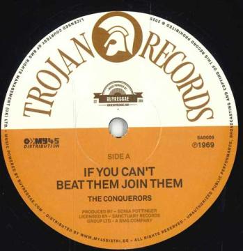 

7-дюймовая пластинка CONQUERORS - Если не можешь их победить, присоединяйся к ним / SAG009 Trojan EU 2025 Европа Регги, Ска и Даб