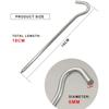 10 STK Fast utendørs aluminiumslegering Slitesterk tilbehør Bærbar piknik 18 cm rund campingteltklype