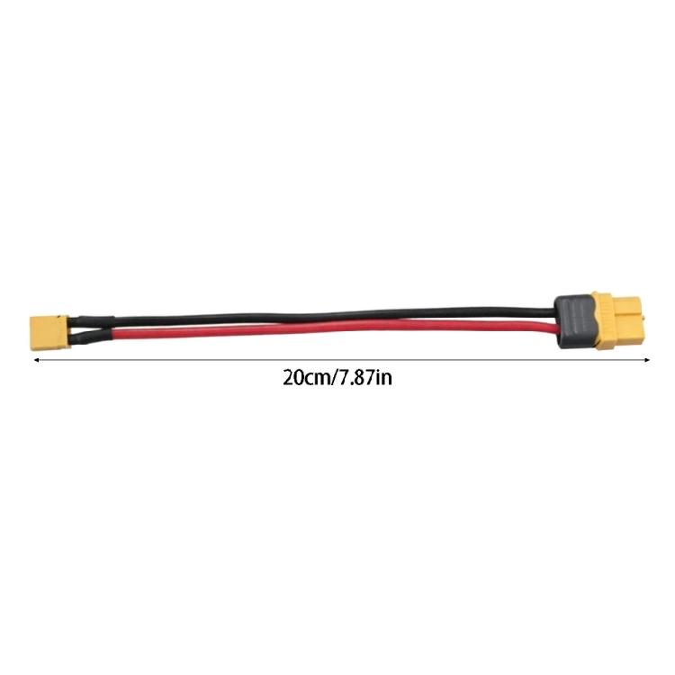XT60H to XT30U Cable Set, 2 Finished Cable Assemblies for Model Battery Charging and Electronic Controller Tasks