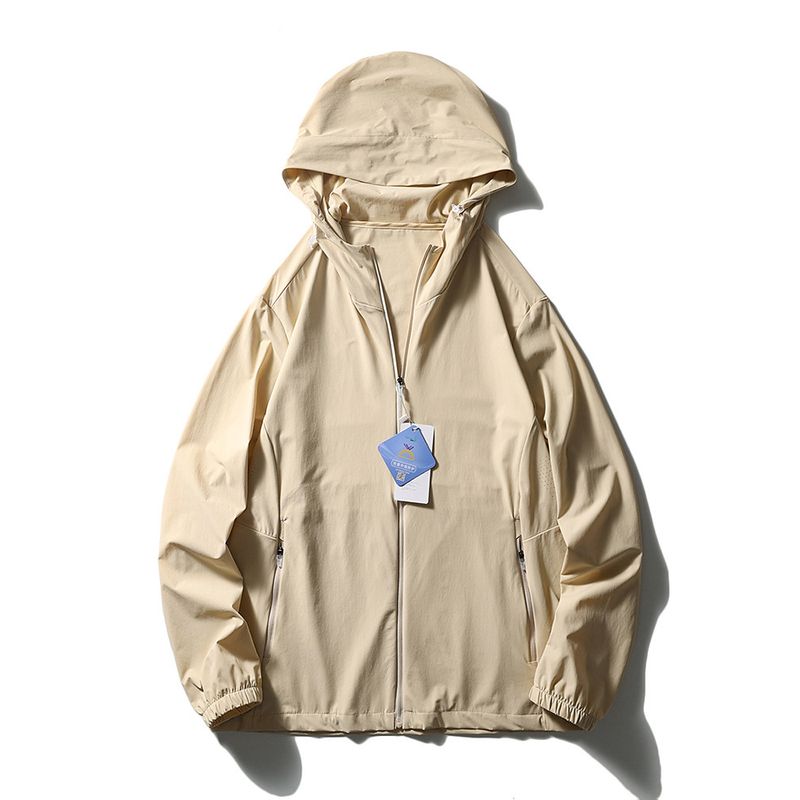 Ultra-Thin Breathable Ice Silk Cool Sun Protection Clothing for Men, Uv Protection Summer Fishing Jacket, Foreign Trade Men's Skin Jacket