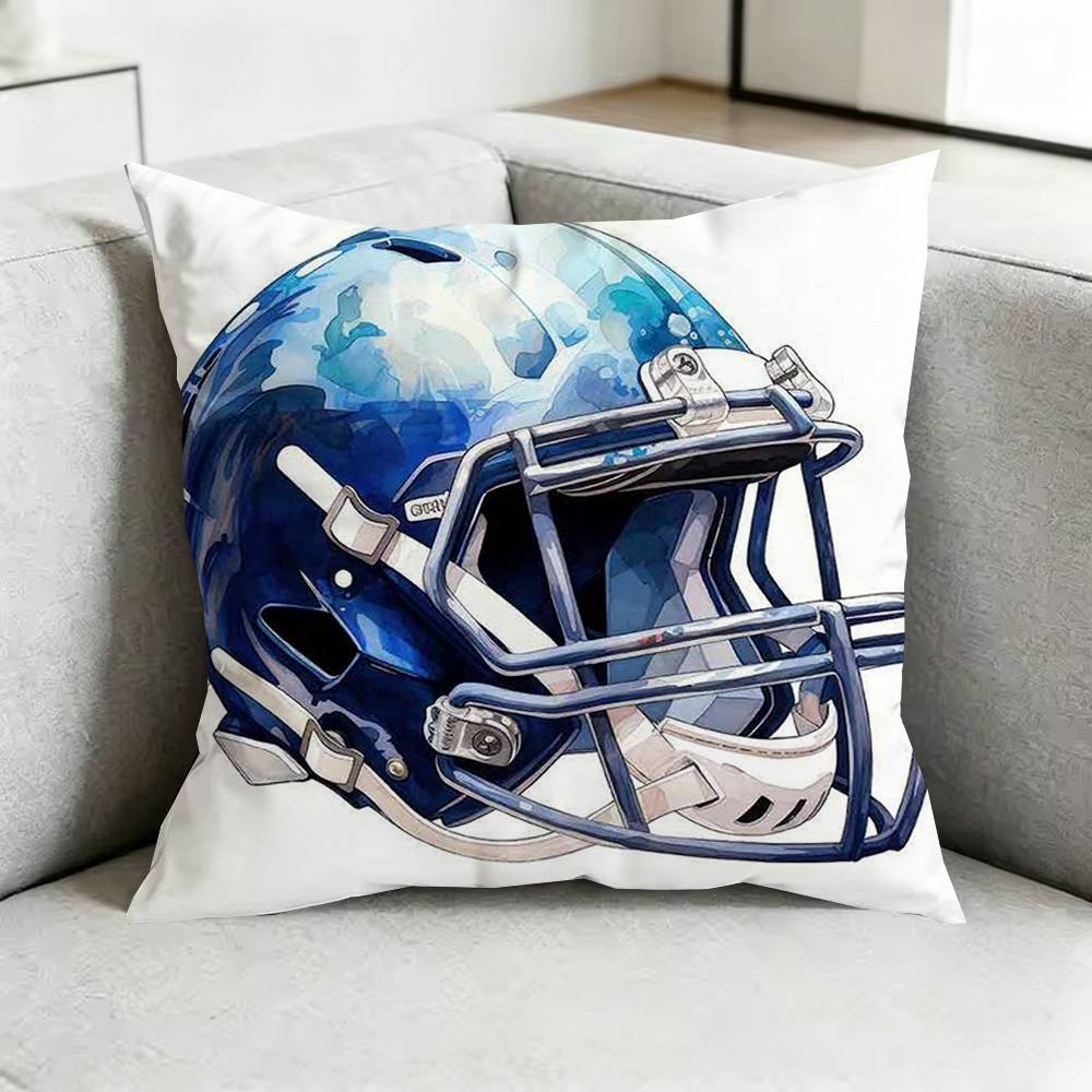 AmericanN Football Sport Pillow Case Square DoubleSided Sofa Cushion Cover Bedroom Bedside Pillow Gift