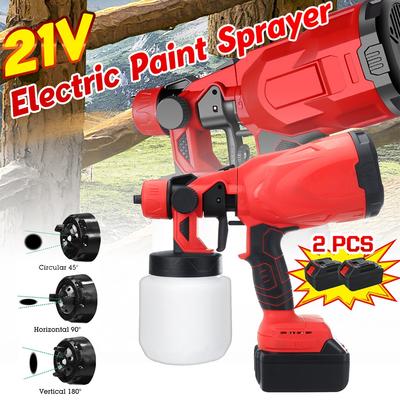 21V Electric Paint Spray Gun Large Capacity 800ml Tools For Home For Garden For Painting Sprayer Gun Airbrush For Battery