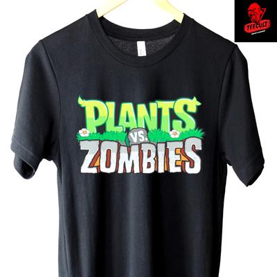 Herren- und Damen-T-Shirts Plants Vs Zombies Retro Gamer Tee | Unisex Baumwolle