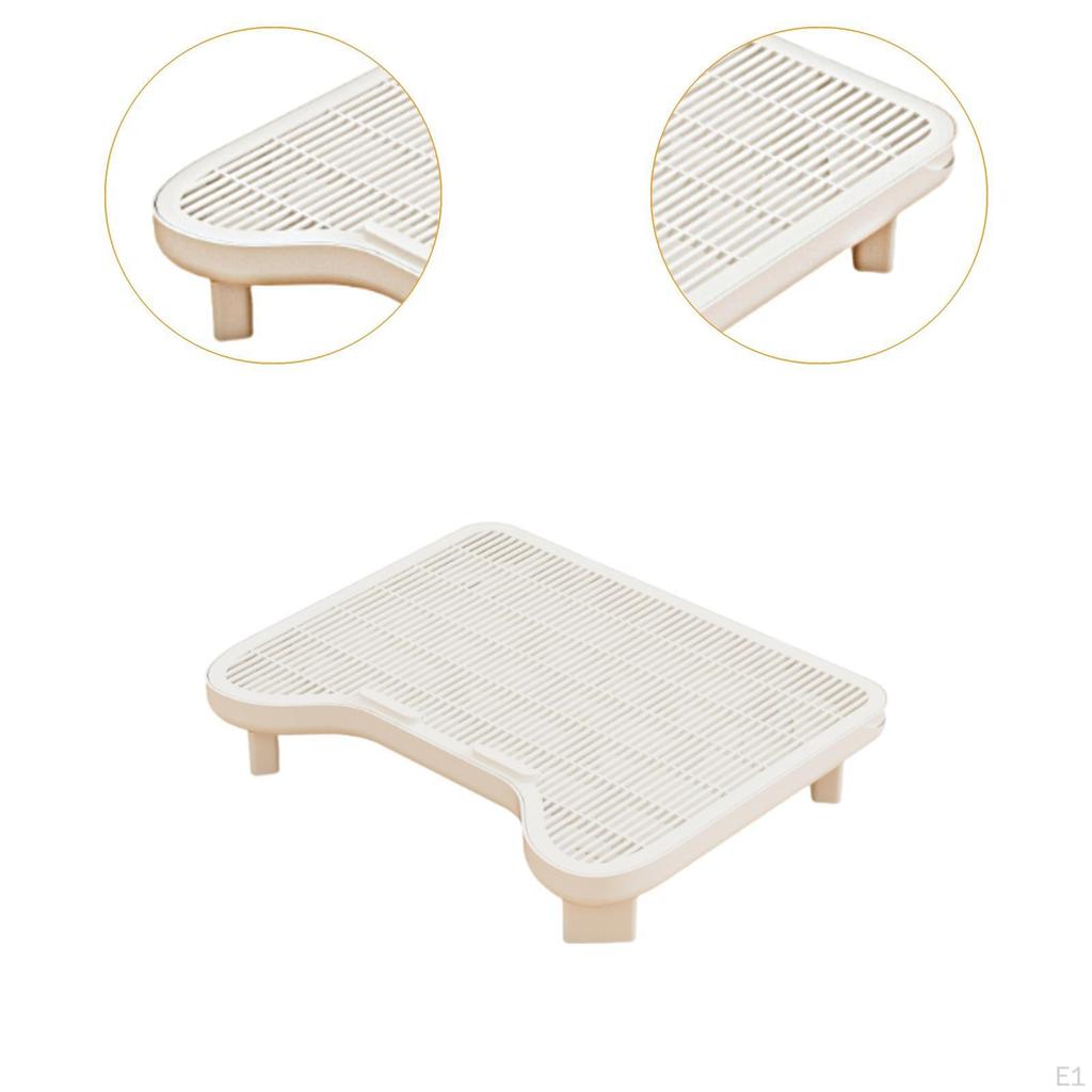 Step Cat Litter Mat Easy Cleaning Lightweight Sturdy Indoor Pedal Stool Elevated Catcher Double