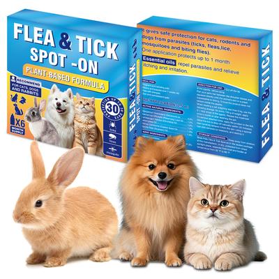 Fleas and Ticks for Cats Over 9 , Topical Flea , Fast-Acting & Long-Lasting Fleas Control for Cats, 6-Dose Supply2.5ml