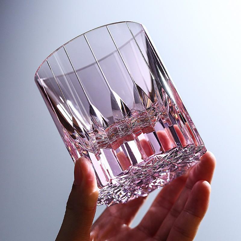 Japanese Edo Kiriko Crystal Whiskey Glass Hand-Cut Faceted Tumbler 200-300ml Luxury Gift Boxed Barware