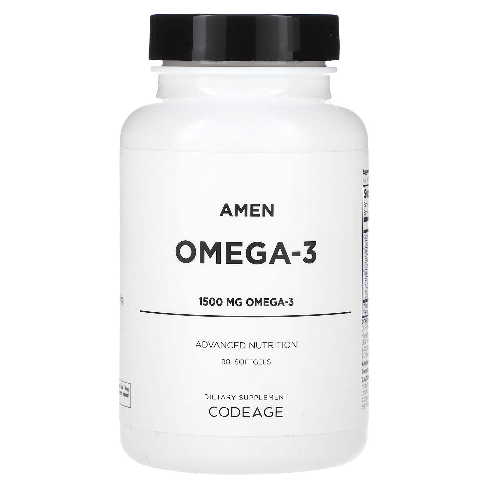 

Amen, Omega 3, 90 Softgels (750Mg per Softgel)