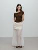 MOIFAIRE Layered See-Through Skirt / Ivory
