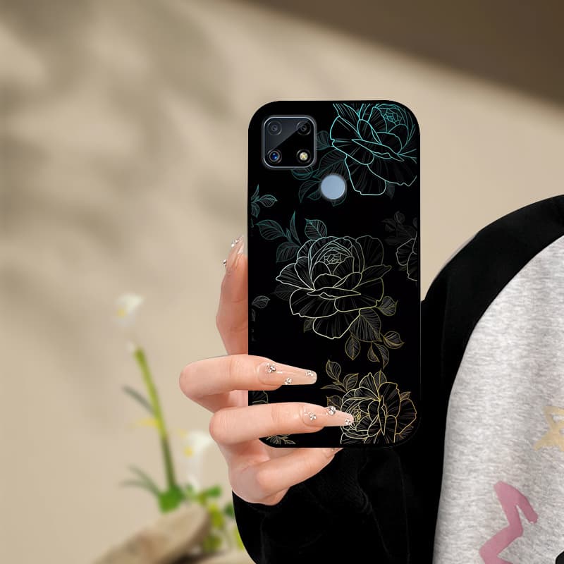 Silicone Phone Case For Realme C25s C25 Cover Painted Soft  For Realme C25 C25S C21 C21Y C25Y Phone Case RealmeC25s C 25 s Funda