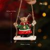 Nordic Style Xmas Tree Pendant Santa Clasu Christmas Ornament Christmas Hanging Decoration  Party