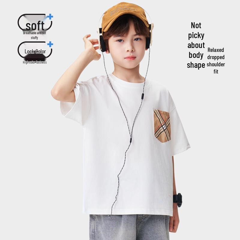 ROMON Boys' Summer Crewneck Short-Sleeve T-Shirt
